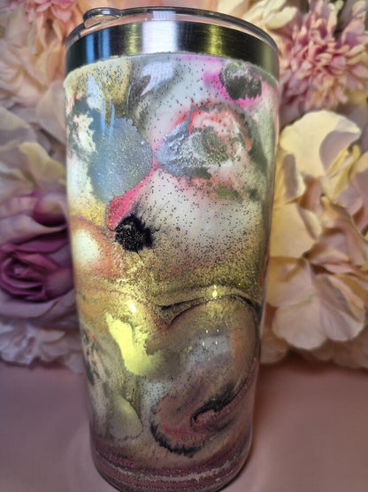 Thermobecher "Frenchie Mom" – Edelstahl Tumbler mit French Bulldog Motiv & Deckel