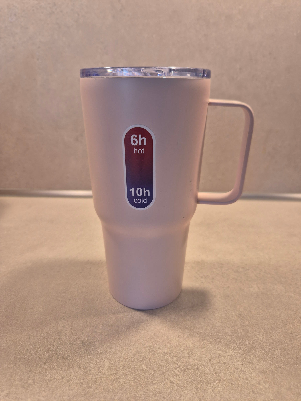 Kaffeebecher 600 ml – Rosa | Edelstahl-Thermobecher individuell veredelt
